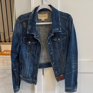 Pilcro and the Letterpress Dark Blue Jean Jacket